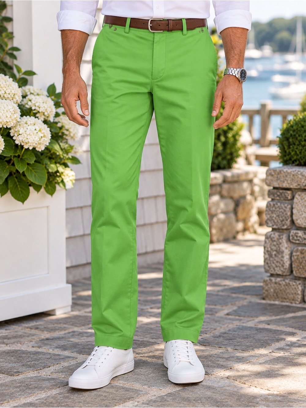 Brooks Brothers 346 Men’s 33x30 Advantage Chino Clark Green Pants #1103